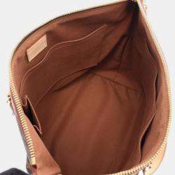 Pre Owned Louis Vuitton Palermo PM Brown Monogram Canvas Handbag