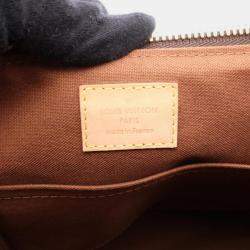 Pre Owned Louis Vuitton Palermo PM Brown Monogram Canvas Handbag