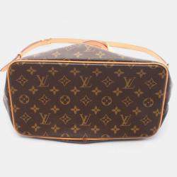 Pre Owned Louis Vuitton Palermo PM Brown Monogram Canvas Handbag