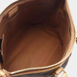 Pre Owned Louis Vuitton Palermo PM Brown Monogram Canvas Handbag