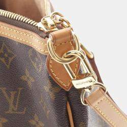 Pre Owned Louis Vuitton Palermo PM Brown Monogram Canvas Handbag