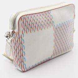 Pre Owned Louis Vuitton Trio Multicolor Damier Giant Leather Messenger Bag