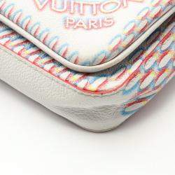 Pre Owned Louis Vuitton Trio Multicolor Damier Giant Leather Messenger Bag