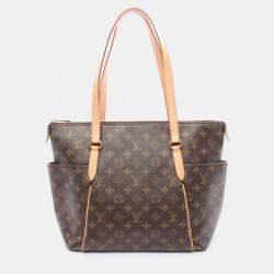 Pre Owned Louis Vuitton Totally MM Brown Monogram Canvas Shoulder Bag