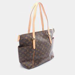 Pre Owned Louis Vuitton Totally MM Brown Monogram Canvas Shoulder Bag