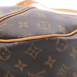 Pre Owned Louis Vuitton Galliera PM Brown Monogram Canvas Shoulder Bag