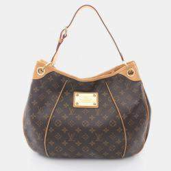 Pre Owned Louis Vuitton Galliera PM Brown Monogram Canvas Shoulder Bag