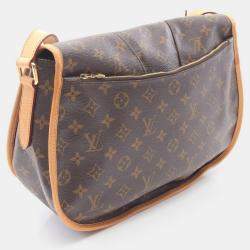 مملوكة مسبقًا Louis Vuitton Ménilmontant MM Brown Monogram Canvas Shoulder Crossbody Bag