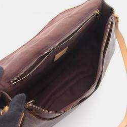 مملوكة مسبقًا Louis Vuitton Ménilmontant MM Brown Monogram Canvas Shoulder Crossbody Bag