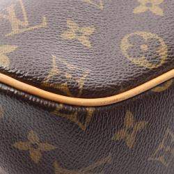 Pre Owned Louis Vuitton Blois Brown Monogram Canvas Leather Shoulder Bag