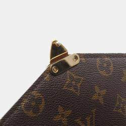 Pre Owned Louis Vuitton Pochette Metis MM Brown Monogram Canvas Handbag