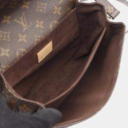 Pre Owned Louis Vuitton Pochette Metis MM Brown Monogram Canvas Handbag