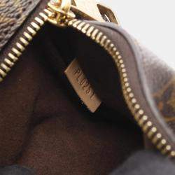 Pre Owned Louis Vuitton Pochette Metis MM Brown Monogram Canvas Handbag