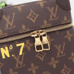 Pre Owned حقيبة كتف لوي فيتون صندوق عمودي بني/أخضر قماش مونوغرام