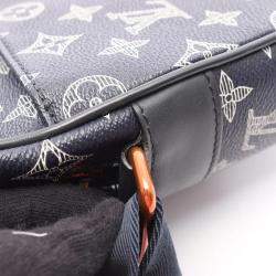 Pre Owned Louis Vuitton Danube PM Upside Down Ink Navy Blue/Red Monogram Canvas Shoulder Bag