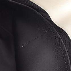 Pre Owned Louis Vuitton Steamer PM White Monogram Empreinte Leather Handbag