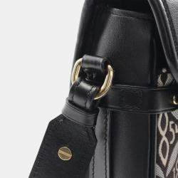 Pre Owned Louis Vuitton Neo Saumur MM Black/White Monogram Jacquard Shoulder Bag