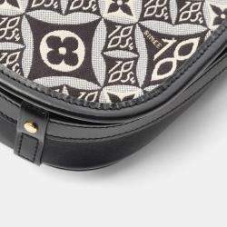 Pre Owned Louis Vuitton Neo Saumur MM Black/White Monogram Jacquard Shoulder Bag
