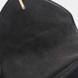 Pre Owned Louis Vuitton Neo Saumur MM Black/White Monogram Jacquard Shoulder Bag