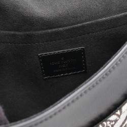Pre Owned Louis Vuitton Neo Saumur MM Black/White Monogram Jacquard Shoulder Bag