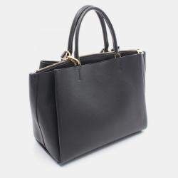 Pre Owned Louis Vuitton Lockme Black Leather Shoulder Bag