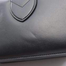 مملوكة مسبقًا حقيبة لوي فيتون بون 9 جلد أسود عبر الجسم للكتف