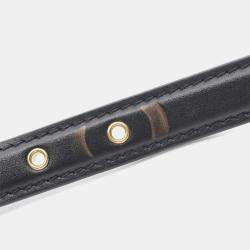 مملوكة مسبقًا حقيبة لوي فيتون بون 9 جلد أسود عبر الجسم للكتف