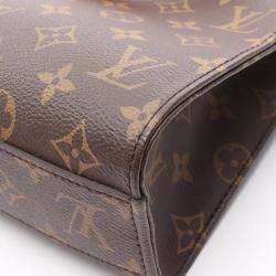 Pre Owned Louis Vuitton Sac Plat BB Brown Monogram Canvas Shoulder Handbag