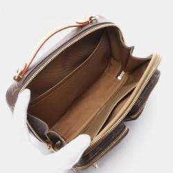 Pre Owned Louis Vuitton Utility Brown Monogram Canvas Crossbody Shoulder Handbag