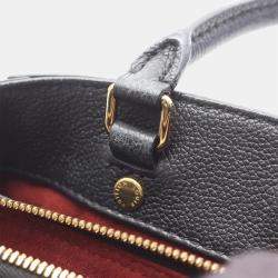 Pre Owned Louis Vuitton Montaigne BB Beige/Black Monogram Empreinte Shoulder Handbag