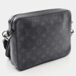 Pre Owned حقيبة لوي فيتون تريو رسول مونوغرام إكليبس أسود/رمادي