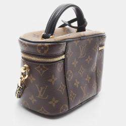 Pre Owned Louis Vuitton Vanity NV PM Brown Monogram Reverse Canvas Shoulder Handbag