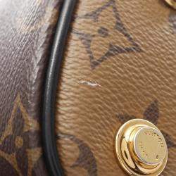 Pre Owned Louis Vuitton Vanity NV PM Brown Monogram Reverse Canvas Shoulder Handbag