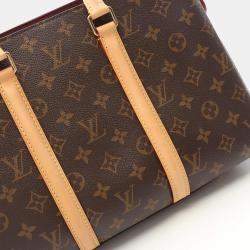 Pre Owned Louis Vuitton Soufflot MM Brown Monogram Canvas Shoulder Handbag