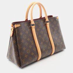 Pre Owned Louis Vuitton Soufflot MM Brown Monogram Canvas Shoulder Handbag