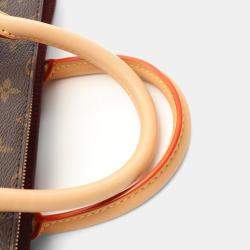 Pre Owned Louis Vuitton Soufflot MM Brown Monogram Canvas Shoulder Handbag