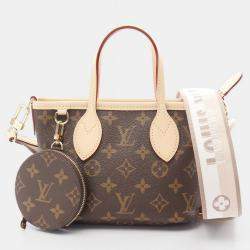 Pre Owned Louis Vuitton Neverfull BB Monogram Canvas Brown/Beige Shoulder Handbag