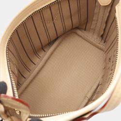 Pre Owned Louis Vuitton Neverfull BB Monogram Canvas Brown/Beige Shoulder Handbag