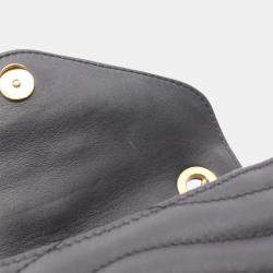 Pre Owned  Louis Vuitton New Wave Chain PM Black Leather Shoulder Bag