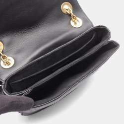 Pre Owned  Louis Vuitton New Wave Chain PM Black Leather Shoulder Bag