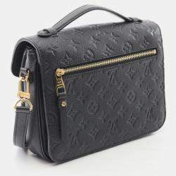 Pre Owned Louis Vuitton Pochette Métis MM Monogram Empreinte Noir Handbag