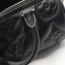 Pre Owned Louis Vuitton Papillon BB Black Leather Handbag