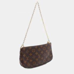 Pre Owned Louis Vuitton Multi Pochette Accessoires Monogram Canvas Brown Shoulder Bag