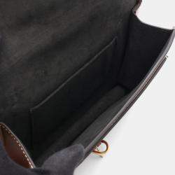 Pre Owned Louis Vuitton Sac Biface Brown Monogram Canvas Leather Shoulder Bag