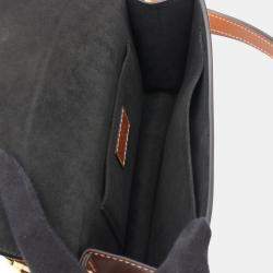 Pre Owned Louis Vuitton Sac Biface Brown Monogram Canvas Leather Shoulder Bag