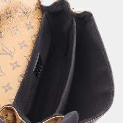Pre Owned Louis Vuitton Pochette Metis MM Brown Monogram Reverse Shoulder Bag