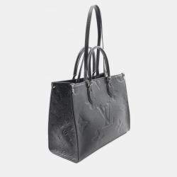Pre Owned  Louis Vuitton OnTheGo MM Black Monogram Empreinte Leather Shoulder Bag