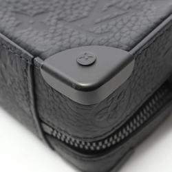 Pre Owned Louis Vuitton Steering Wheel Soft Trunk Black Monogram Taurillon Shoulder Bag
