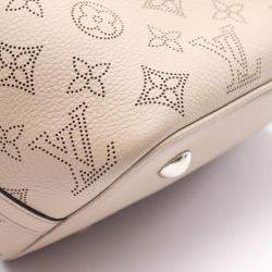 Pre Owned Louis Vuitton Blossom PM Beige Galet Mahina Leather Shoulder Bag