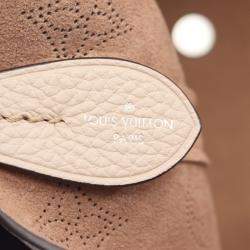 Pre Owned Louis Vuitton Blossom PM Beige Galet Mahina Leather Shoulder Bag
